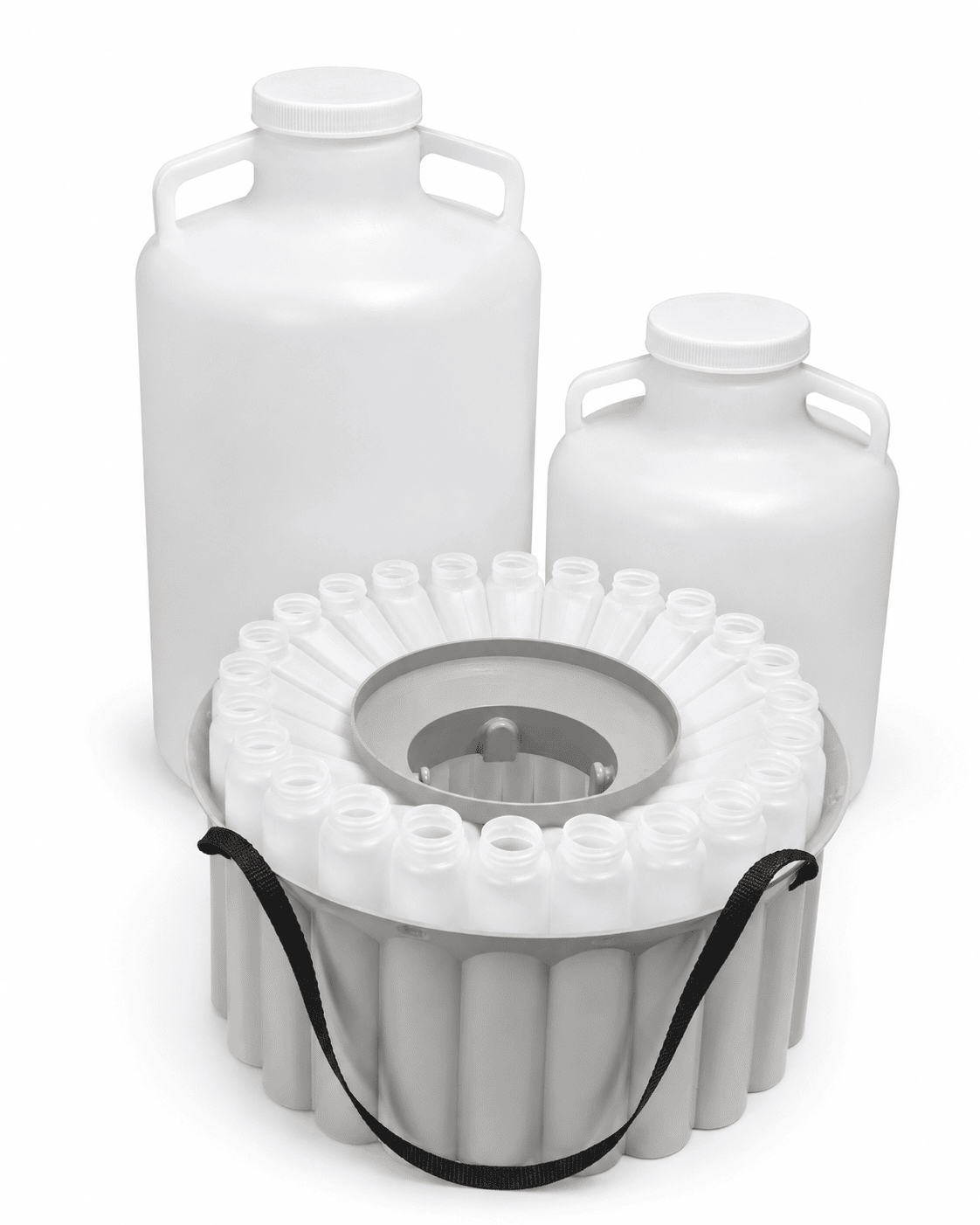 A variety of ISCO 6700 series water sampler collection bottles