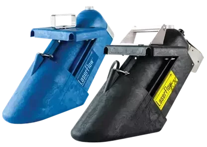 Teledyne ISCO LaserFlow non-contact velocity sensor for measuring open-channel wastewater flow.